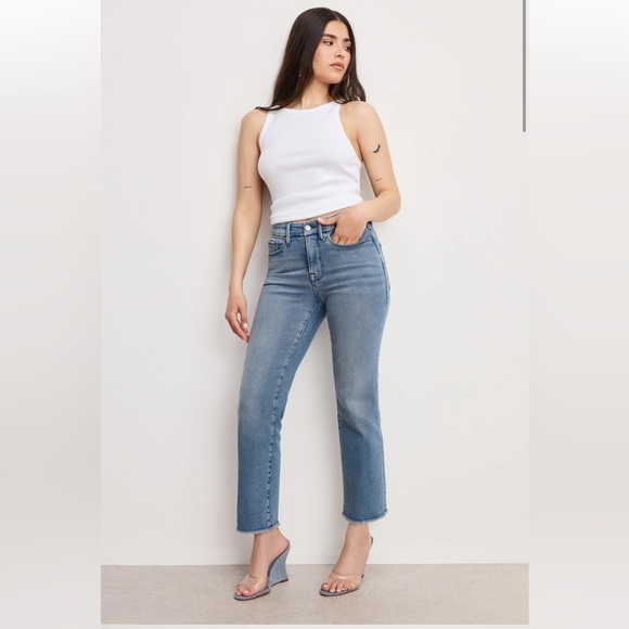 Good American Denim - NWOT Good American Good Petite Straight Jeans Size 15